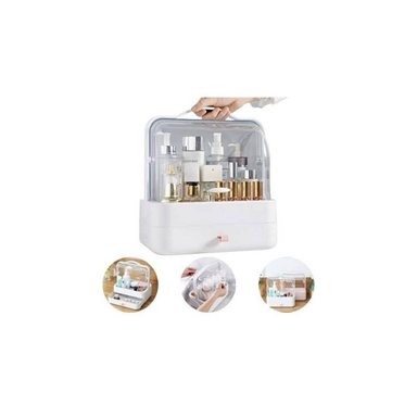 NECESER ACRILICOBLAN BLANCO ORGANIZADOR DE MAQUILLAJE Y CREMAS