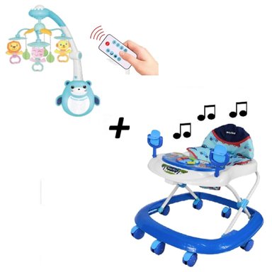 ANDADOR MOBY MUSICAL MOVIL PROYECTOR AZUL-AZUL