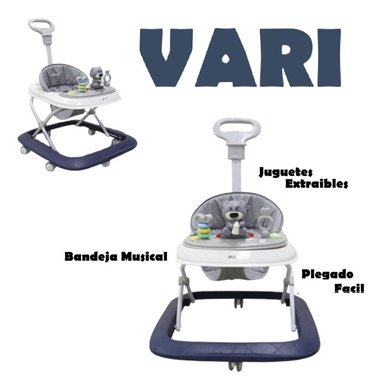 ANDADOR MUSICAL PARA BEBE DIDACTICO VARI-AZUL
