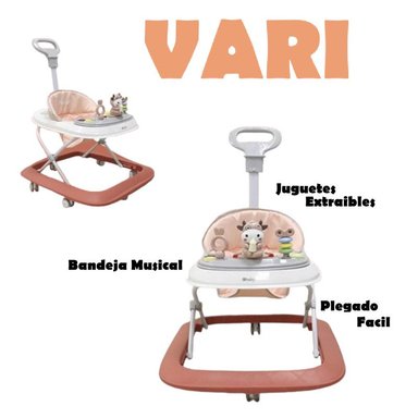 ANDADOR MUSICAL PARA BEBE DIDACTICO VARI-ROJO