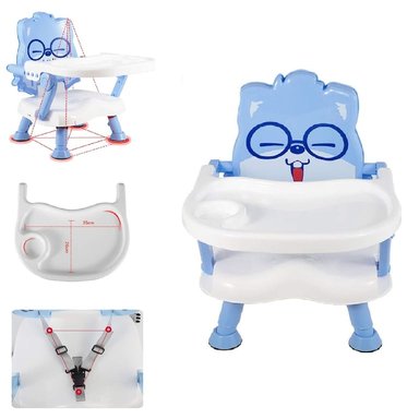 COMEDOR PARA BEBÉS MESA Y SILLA 2 EN 1-AZUL