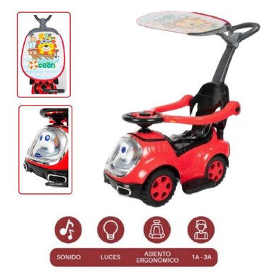 BUGGY CORREPASILLO MUSICAL Y LUCES ROBOT MEDIANO BH-832 -ROJ - 1