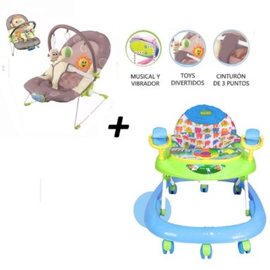 ANDADOR MOBY MECEDORA MUSICAL MONITO-VERDE