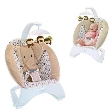 MECEDORA PARA BEBES MUSICAL Y VIBRADOR -ELEFANTE M