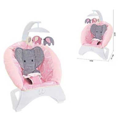 MECEDORA PARA BEBES MUSICAL Y VIBRADOR -ELEFANTE R