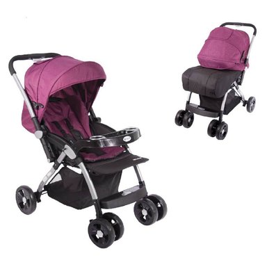 COCHE CUNA RECLINABLE MANGO REVERSIBLE CAPOTA COMPLETA KUPER