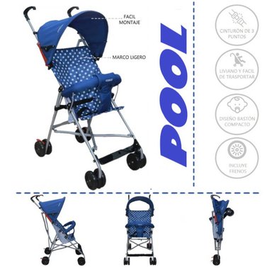 COCHE BASTON COSCO POOL -AZUL