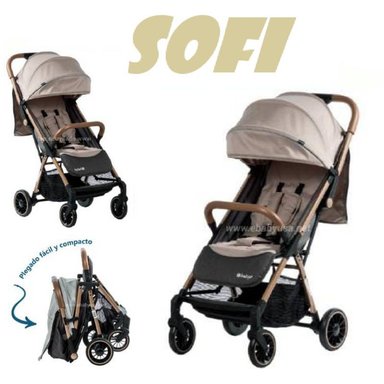 NOVEDOSO COCHE MALETA SOFI EBABY -BEIGE