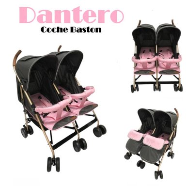 COCHE BASTON MELLICERO PEGABLE RECLINABLE DANTERO -ROSA
