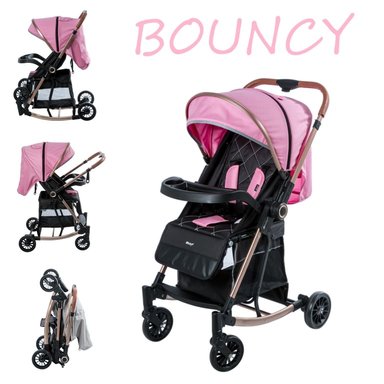COCHE MECEDORA REVERSIBLE BOUNCY EB116 -ROSA