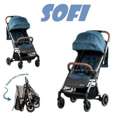 NOVEDOSO COCHE MALETA SOFI EBABY -AZUL