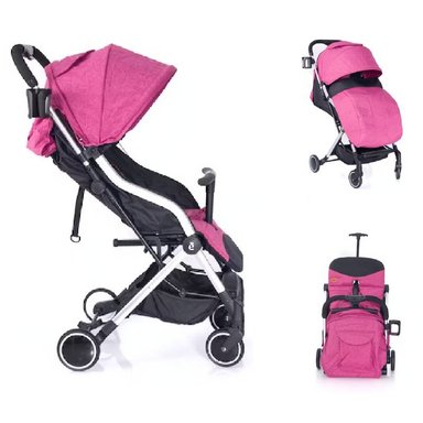 COCHE DE PASEO ESTILO MALETA  AVENTIR-ROSADO