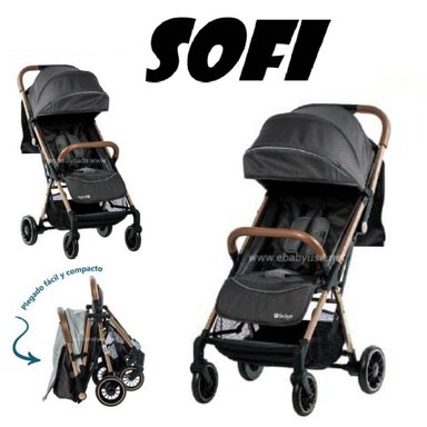 NOVEDOSO COCHE MALETA SOFI EBABY -NEGRO