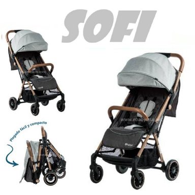 NOVEDOSO COCHE MALETA SOFI EBABY -GRIS