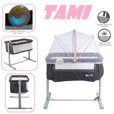 EBABY CUNA COLECHO TAMI EB756 -ROSA