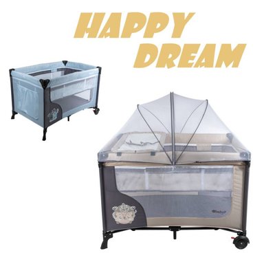 CUNA CORRAL CON CAMBIADOR HAPPY DREAM -BEICH