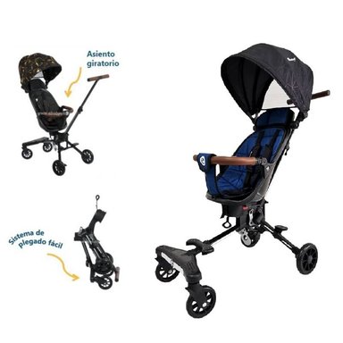 COCHE PLEGABLE ASIENTO GIRATORIO EASY TRAVEL  PORTABIBERON
