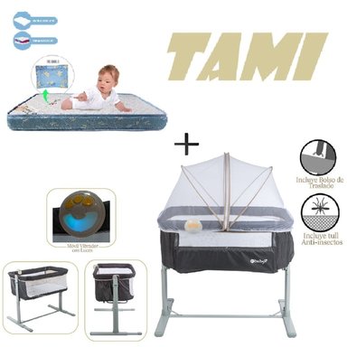 EBABY CUNA COLECHO TAMI EB756-COLCHON A -BEIGE