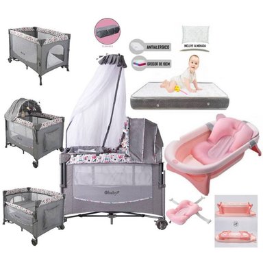 CUNA CORRAL DACORACOLCHONTINA ROSADO