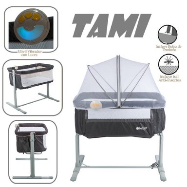 EBABY CUNA COLECHO TAMI EB756 -PLOMO