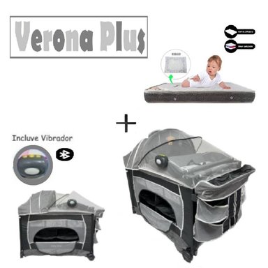 CUNA VERONA PLUS VIBRADOR -COLCHON P-PLOMO