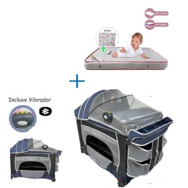 CUNA  VERONA PLUS - COLCHON R - AZUL