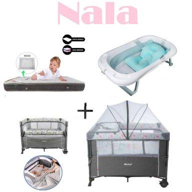 CUNA CORRAL NALA -COLCHON P-TINA C-ROSA