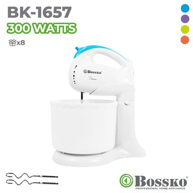 BATIDOR A MANO BOSSKO BK-1645 AZUL 300 WATS BK-1657