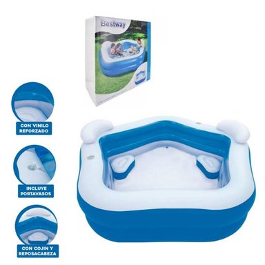 PISCINA INFLABLE MODERNA FUNNY FAMILIAR 200X69 CM