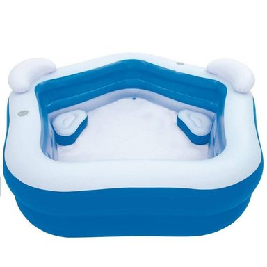 PISCINA BESTWAY FAMILIAR CON ASIENTO 213 X 207 X 69 CM