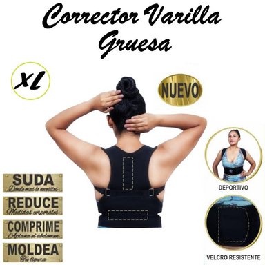 CORRECTOR NEGRO VARILLA GRUESA TALLA XL