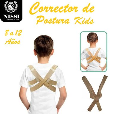 CORRECTOR POSTURA BEIGE FAJA KIDS TALLA 8 A 12 AÑOS
