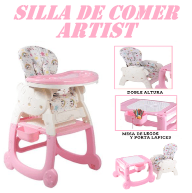SILLA CARPETA MULTIFUNCIONAL EBABY ARTIST-ROSA