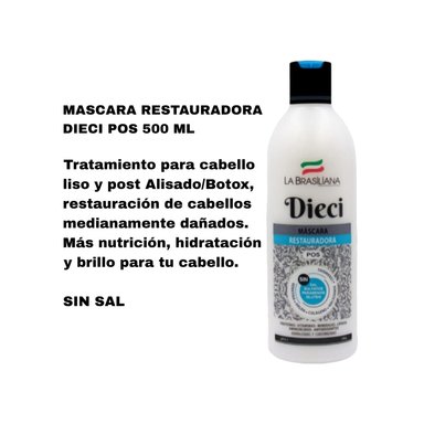 KIT SHAMPOO LA BRASILIANA POST ALISADO + ACONDICIONADOR + MASCARA DIECI - 4
