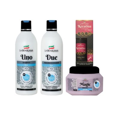 PACK LA BRASILIANA - UNO + DUE + MAGIC POS 500 G. + PROTECTOR TERMICO - 1
