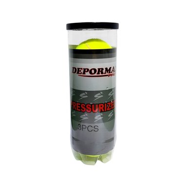 PELOTA TENIS DEPORMAX TUBO 3 UNIDADES
