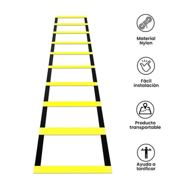 ESCALERA ENTRENAMIENTO AGILIDAD Y COORDINACIÓN CON FUNDA TODO DEPORTE - 2