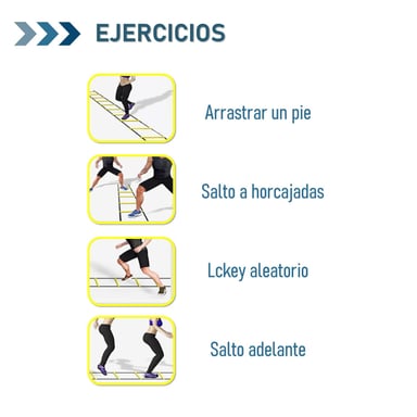 ESCALERA ENTRENAMIENTO AGILIDAD Y COORDINACIÓN CON FUNDA TODO DEPORTE - 5