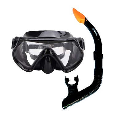 MÁSCARA NATACIÓN PORTO BUCEO CON SNORKELL MEDIO SECO TALLA ESTÁNDAR ADULTOS