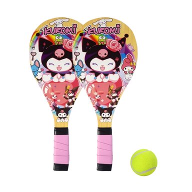 RAQUETAS SQUASH MADERA PALETAS MÁS PELOTA RECREACIONAL