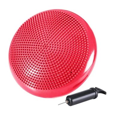 DISCO DE EQUILIBRIO CON INFLADOR PILATES YOGA FITNESS - ROJO