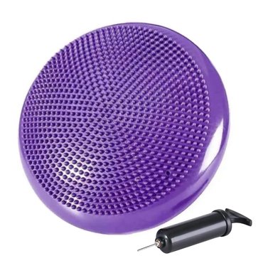 DISCO DE EQUILIBRIO CON INFLADOR PILATES YOGA FITNESS-MORADO