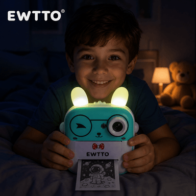 CÁMARA DIGITAL CONEJITO CON IMPRESIÓN TÉRMICA FULL HD PARA NIÑOS + PLUMONES - 3