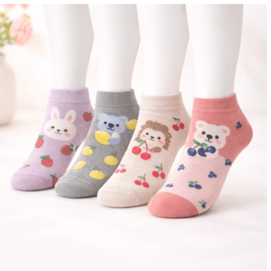 MEDIAS TALONERA NIÑA 4 AÑOS  - (12 PARES)