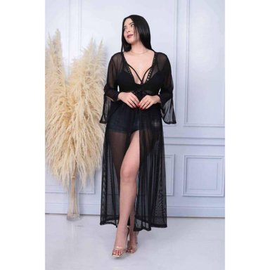 CAPA KIMONO MUJER LARGO - 1