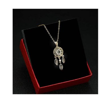 COLLAR ATRAPASUEÑO LAMINADA EN ORO DE 18K