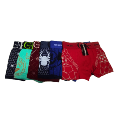 BOXER ALGODÓN PIMA NIÑO MULTICOLOR CASUAL CON ESTAMPADOS ALGODON 6 UNIDADES