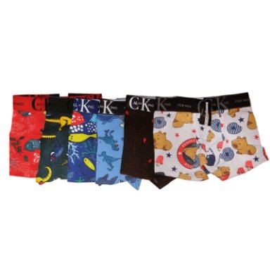 BOXER  C/. ESTAMPADOS DINOS ALGODON - 6 UNIDADES NIÑOS