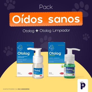 PACK OÍDOS SANOS PARA PERROS Y GATOS - OTOLOG