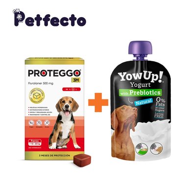 ANTIPULGAS PARA PERROS - 3 MESES (>10 – 20 KG.) +1 YOGURT PREBIOTICO